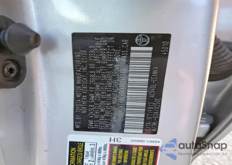 2008 Toyota Camry Ce z USA, uszkodzony, nr VIN 4T4BE46KX8R045883